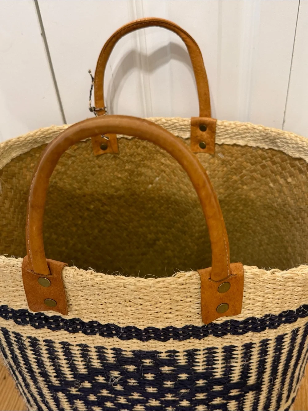 Mar y sol Ibiza Tote 100% woven sisal basket tote - Picture 12 of 16